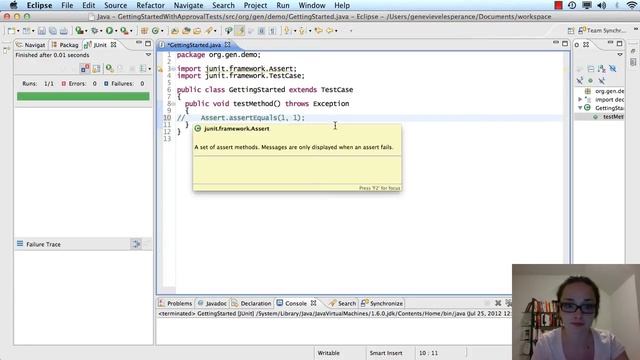 Using ApprovalTests in Java 01 Getting Started смотреть онлайн