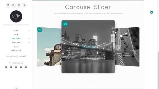 Download 'ePix' Fullscreen Photography WordPress Theme смотреть онлайн