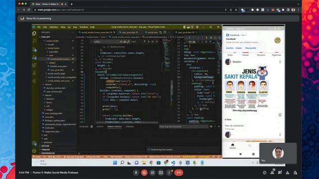 Flutter Firebase E-Wallet & Social Media - Deny Ocr Sharing Session смотреть онлайн