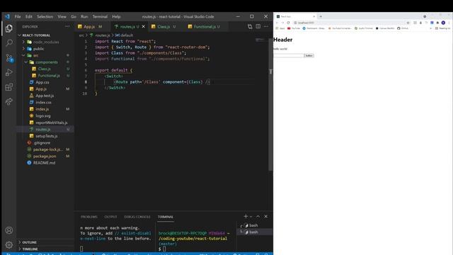 React - PART THREE - Setup And Use Of React Router смотреть онлайн