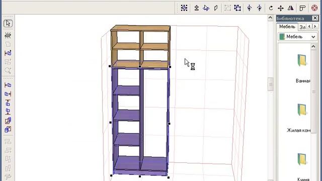 Базовый Курс Pro100 - Урок №2. Делаем 2-х створчатый шкаф. смотреть онлайн