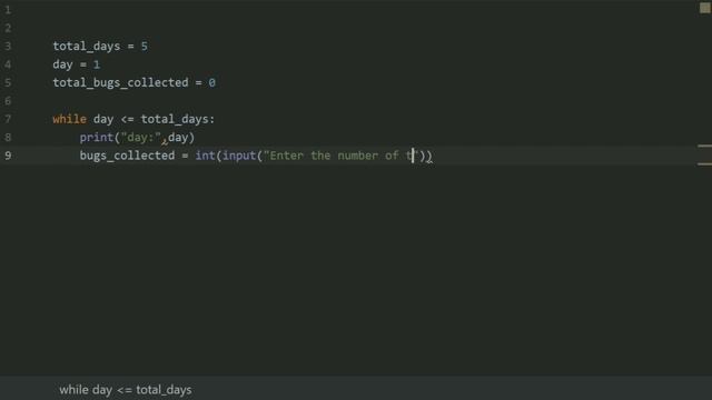Starting Out With Python Chapter 4 Exercise Program 1 Bug Collector Python Program смотреть онлайн