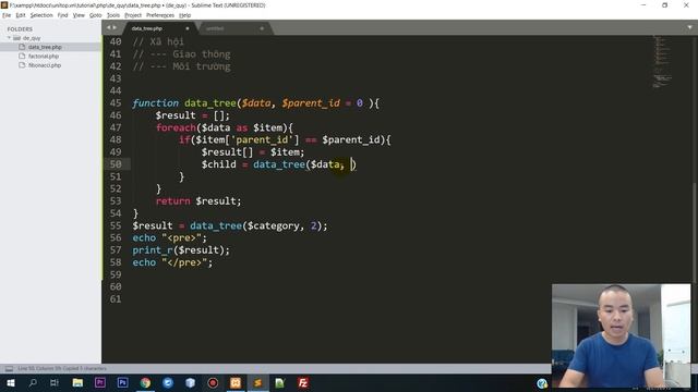 [Php nâng cao] Xuất dữ liệu đa cấp menu, danh mục với thuật toán ĐỆ QUY php | Unitop.vn смотреть онлайн