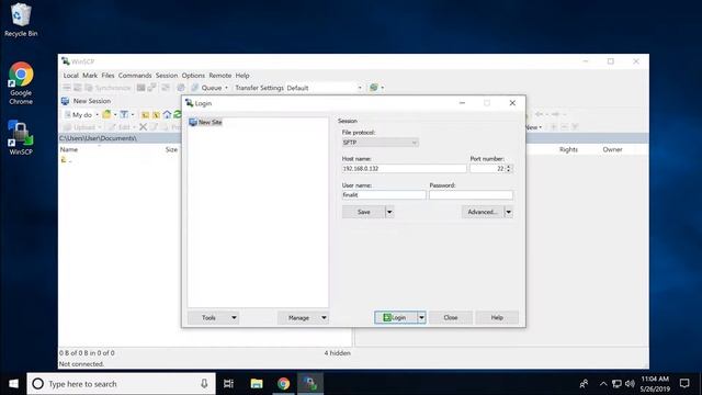 Connecting to CentOS 7 via SFTP using WinSCP смотреть онлайн