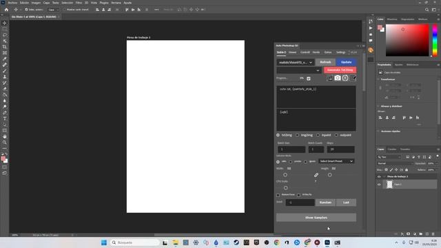 Adobe Photoshop 24.5 Nueva Barra Contextual y Auto Photoshop StableDiffusion Plugin Automatic 1111 смотреть онлайн