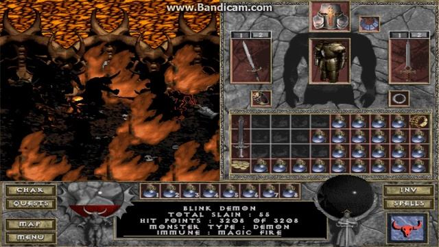Diablo The Hell mod: The Cursed Blade quest (Fleshdoom) final stage. Gladiator, Doom смотреть онлайн