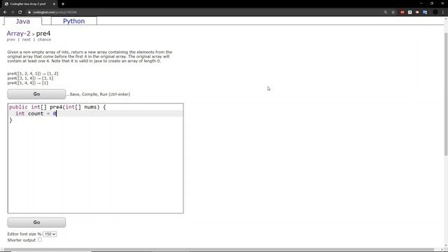 Array-2 (pre4) Java Tutorial || codingbat.com смотреть онлайн
