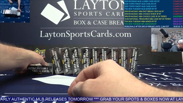 2019/20 Panini Mosaic Choice Basketball 20 Box Master Case Break #1 смотреть онлайн