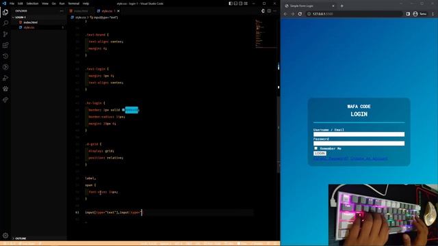 ASMR Programming - Login Form Page - HTML & CSS - No Talking - Speed 1.5x смотреть онлайн