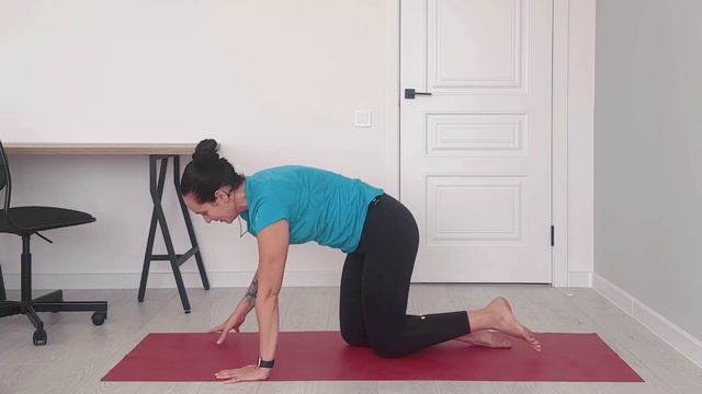 4 позы для таза от начального для продвинутого уровня. Дыхание грудной клеткой и горлом. смотреть онлайн