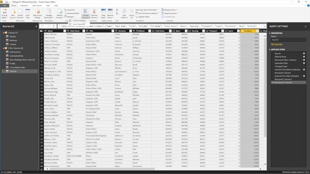 How to choose specific columns to edit in Power Query смотреть онлайн