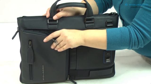 Обзор сумки для ноутбука Piquadro DIONISO/Blue CA4021W103_BLU смотреть онлайн