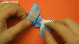 Оригами из денег - бабочка