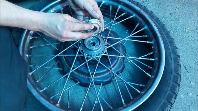 Мотоцикл Урал. #44. Установка и регулировка ступичных подшипников. смотреть онлайн