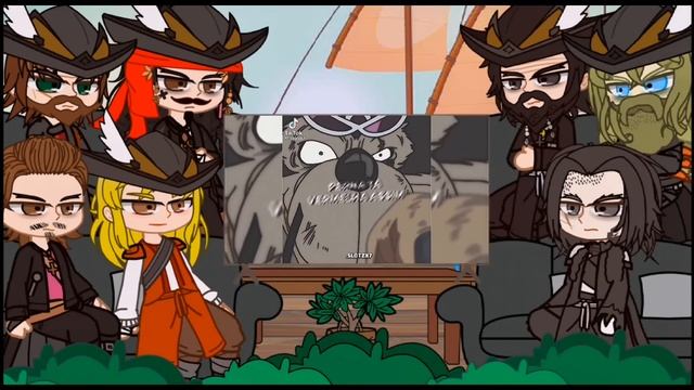 Pirates Of Caribbean React To Sanji || One Piece || TikTok Edita || Gacha React