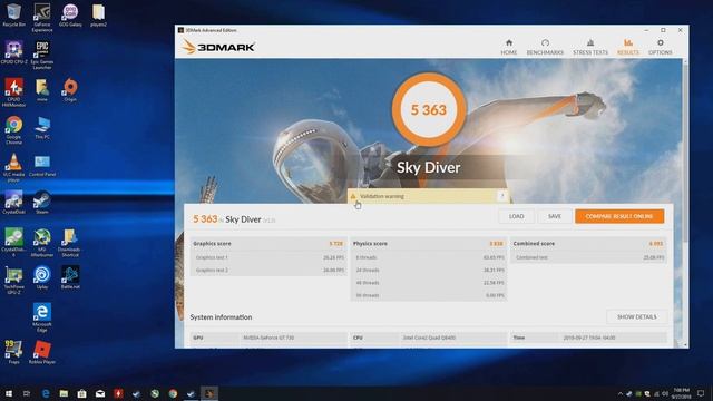 3dMark - GT 730 2gb Gddr5 VS GTX 750 TI 2gb Gddr5 Comparison with a Q8400 2.66ghz смотреть онлайн