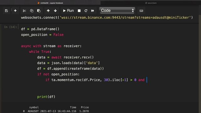 How To Build a Cryptocurrency Live Trading Bot with Python (Binance API) Using Technical Indicators смотреть онлайн