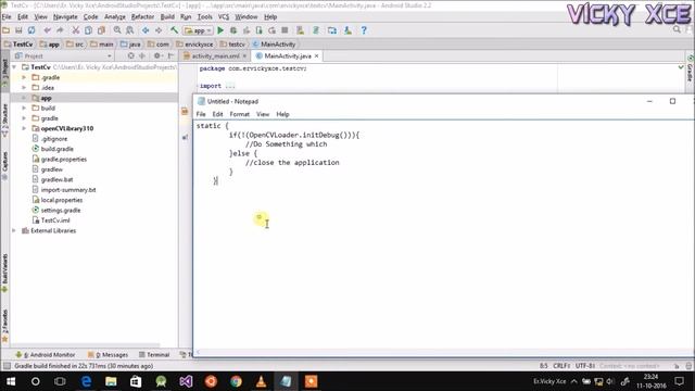 Learn OpenCv Android without OpenCv manager - Tutorial смотреть онлайн