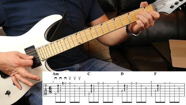 House of the Rising Sun Guitar Tutorial | The Animals Guitar Lesson TAB смотреть онлайн