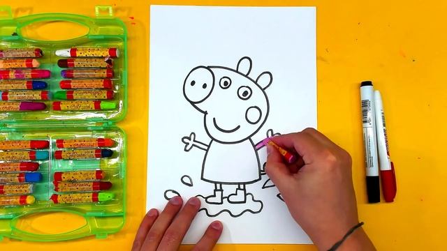 Свинка ПЕППА как нарисовать просто / рисуем мультик смотреть онлайн