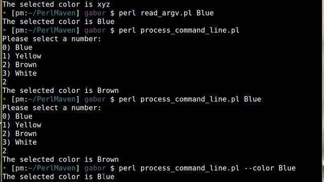 Beginner Perl Maven tutorial 4.14 - process command line using Getopt::Long (screencast) смотреть онлайн