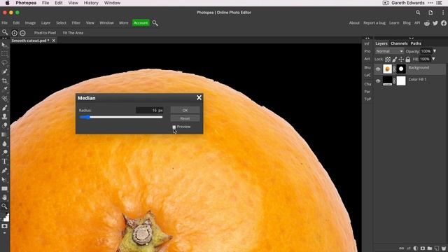 Create Smooth Cutouts In Photopea FAST - Unique Method!