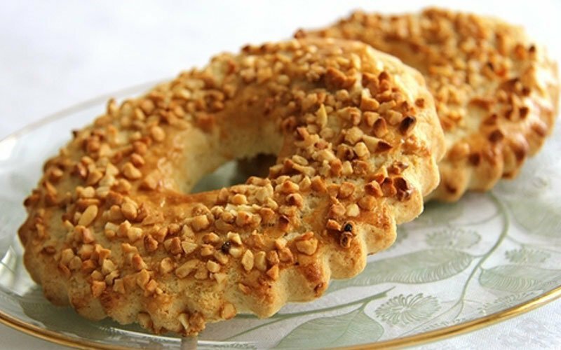 Песочное кольцо с орешками, два вида смотреть онлайн