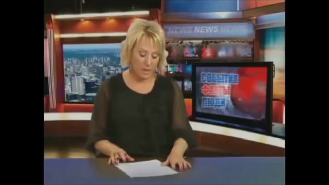 ведущая угарает над новостью