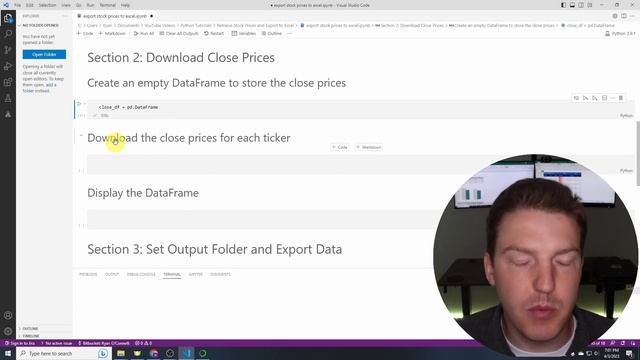 Free Stock Prices in Python & Excel Export | yFinance смотреть онлайн