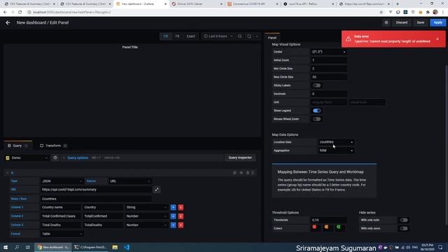 Grafana Dashboard with JSON APIs. visualize JSON, CSV, Graphql, XML in grafana смотреть онлайн