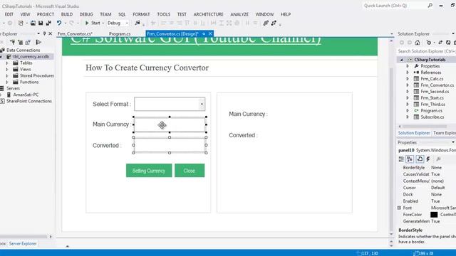 Visual Studio 2012 Project How to Create Currency Converter in CSharp смотреть онлайн