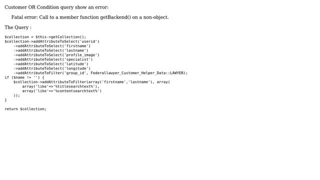 Magento or condition show error Fatal error: Call to a member function getBackend() on a non-object смотреть онлайн