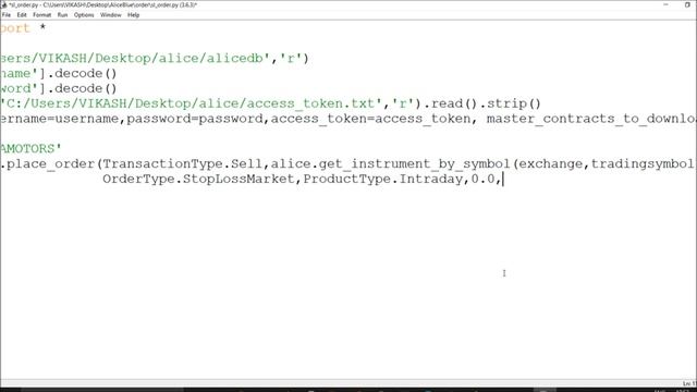 Place StopLossMarket and StopLossLimit Orders in AliceBlue Utilizing Free API in Python смотреть онлайн