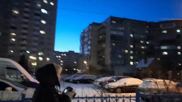 Зимние удовольствия ❄ Замерзшая река ❄ Ночной город смотреть онлайн