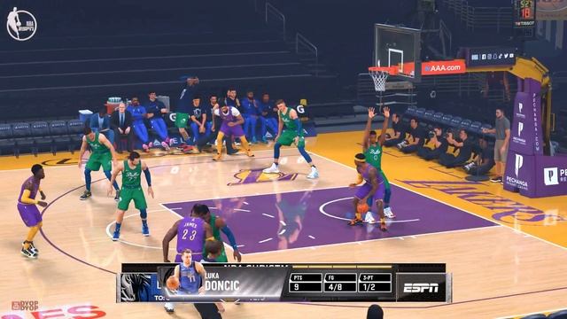 Mavs vs Lakers in Christmas Jerseys! LeBron vs Luka | #NBAXmas Day Game [NBA2K21 Fully Modded 1440p смотреть онлайн
