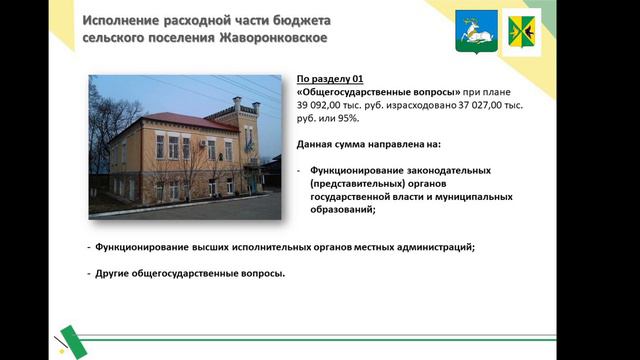 Отчет об исполнении бюджета сельского поселения Жаворонковское за 2019г. (Одинцовский м.р.) смотреть онлайн