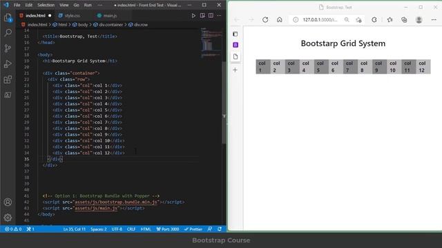03. Bootsrap Grid System Part 1 | تعلم بوتستراب بالكامل | كورس كامل للمبتدئين Bootstrap 5 смотреть онлайн