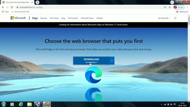 How to Download and Install Microsoft Edge Browser on Windows 7 in Hindi смотреть онлайн