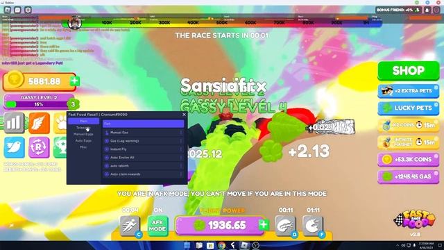 Roblox Fast Food Race: The Ultimate Cheat Guide for Gas Auto and Instant Fly смотреть онлайн