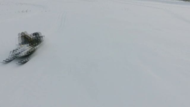 ПОКАТУШКИ НА СНЕГОХОДЕ||НА КВАДРОКОПТЕРЕ||DERRONEY смотреть онлайн