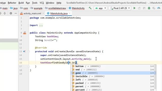 How to make a text view scrollable in android app development смотреть онлайн