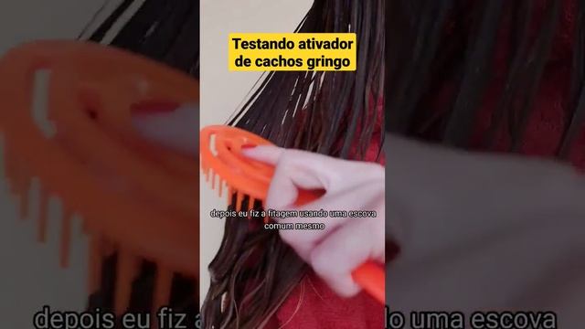 TESTANDO ATIVADOR DE CACHOS GRINGO no meu CABELO ONDULADO | #finalização смотреть онлайн