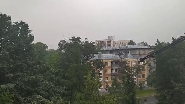 Съёмка небольшой части мимопроходящей грозы и дождевой фронт 1 августа 2021 года смотреть онлайн