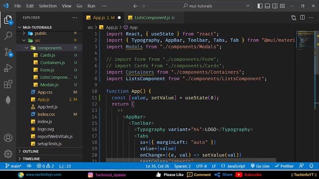 List Component In React Material UI смотреть онлайн