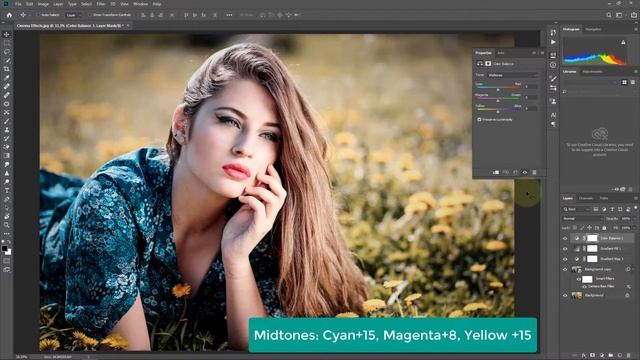 Cinematic Color Effect with Camera Raw Filter in Photoshop CC 2019 смотреть онлайн