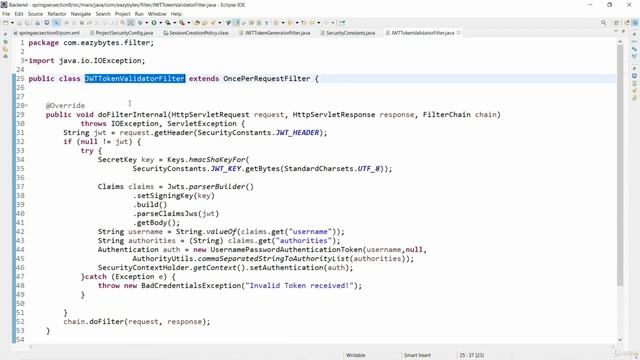 6 Configuring filters to generate and validate JWT tokens смотреть онлайн