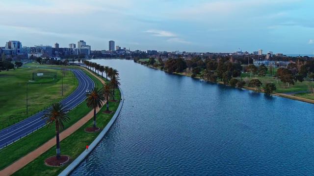 Albert Park, Melbourne 4K - Autel Evo 2 Pro drone footage смотреть онлайн