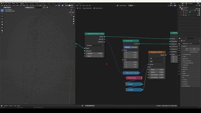Blender Tutorial - Making the "Waking Marigolds" Animation - Geometry Nodes Setup смотреть онлайн