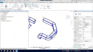 Создание вертикальных воздуховодов и труб на 3D виде в Revit