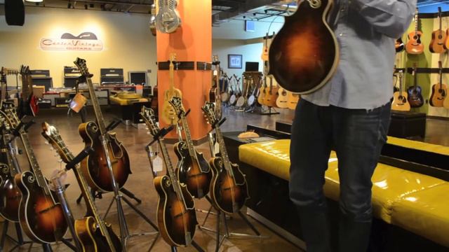 Chris Thile Plays Two 1927 Gibson Fern Mandolins at Carter Vintage Guitars смотреть онлайн
